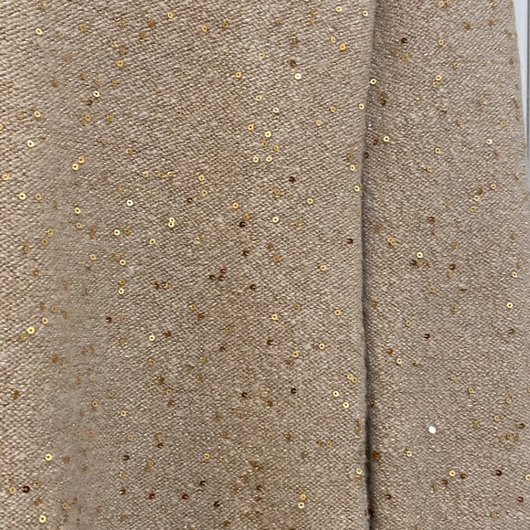 Gold Sequin LOFT Sweater Dress - Picture 6 of 7